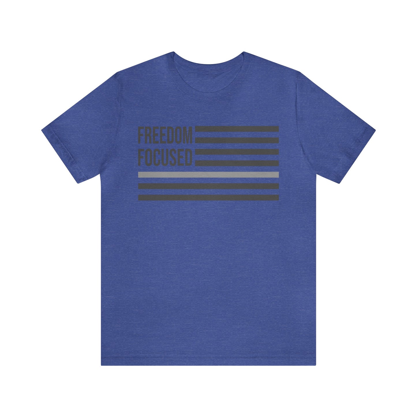 Freedom Collection (Thin Silver Line) - Unisex Jersey Short Sleeve