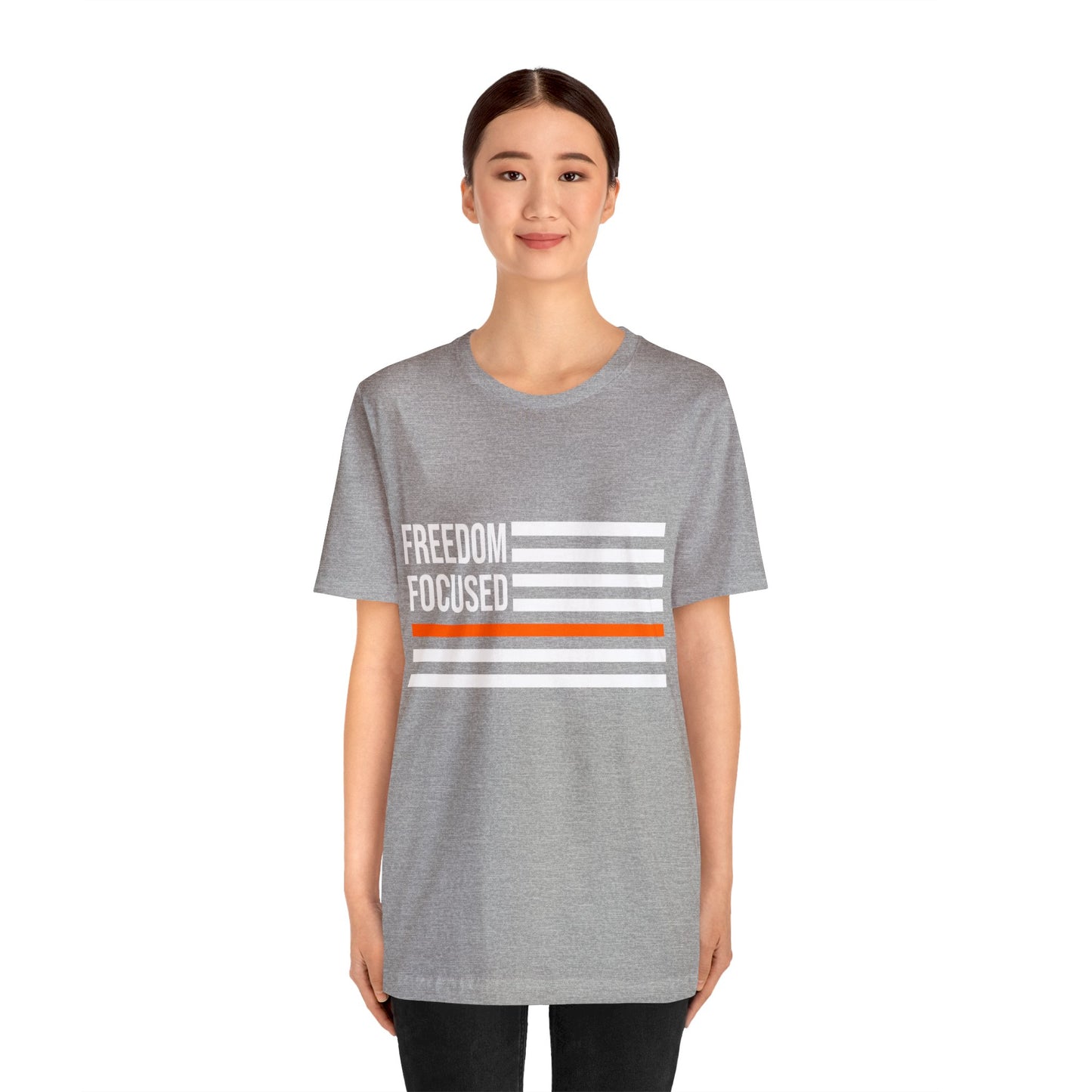 Freedom Collection (Thin Orange Line) - Unisex Fuser T-shirt