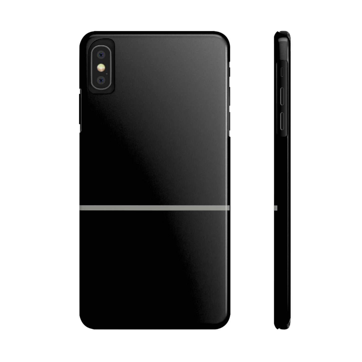 Thin Line Collection (Thin Silver Line) - iPhone Cases