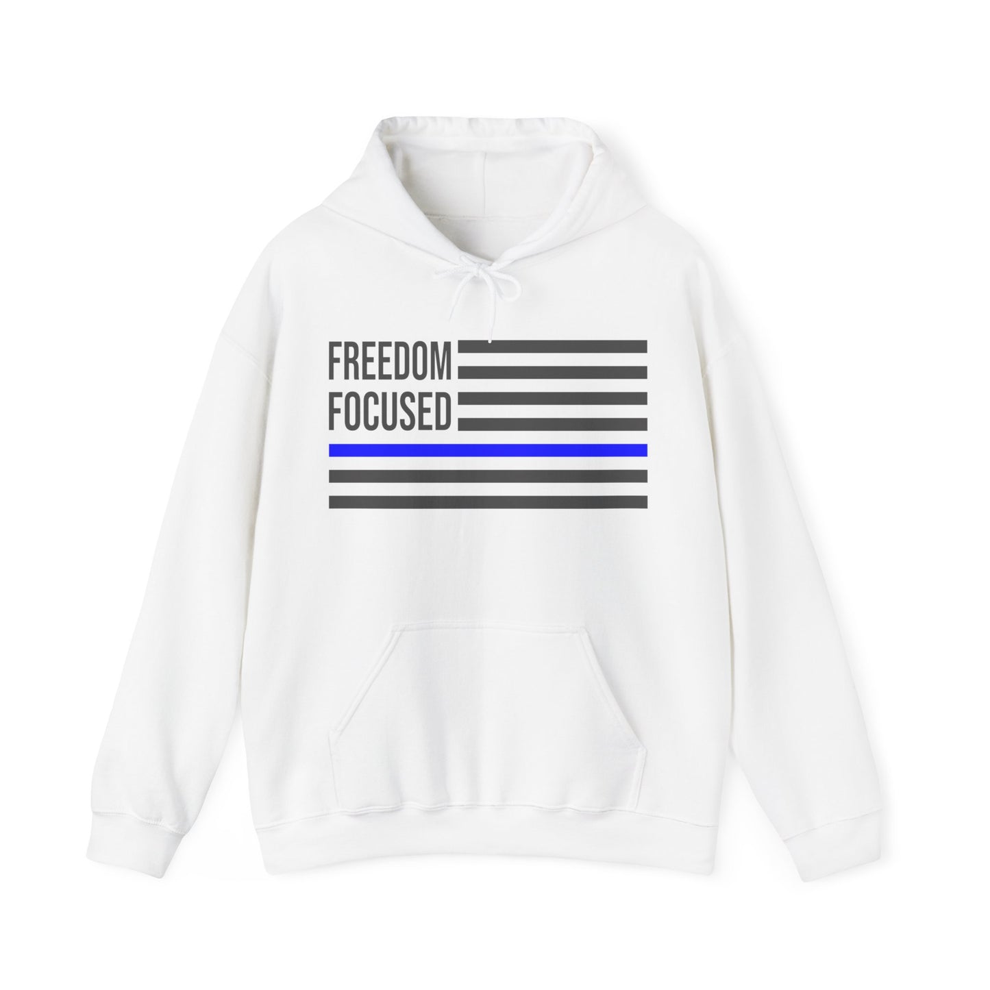 Freedom Collection (Thin Blue Line) - Unisex Heavy Blend™ Hooded Sweatshirt