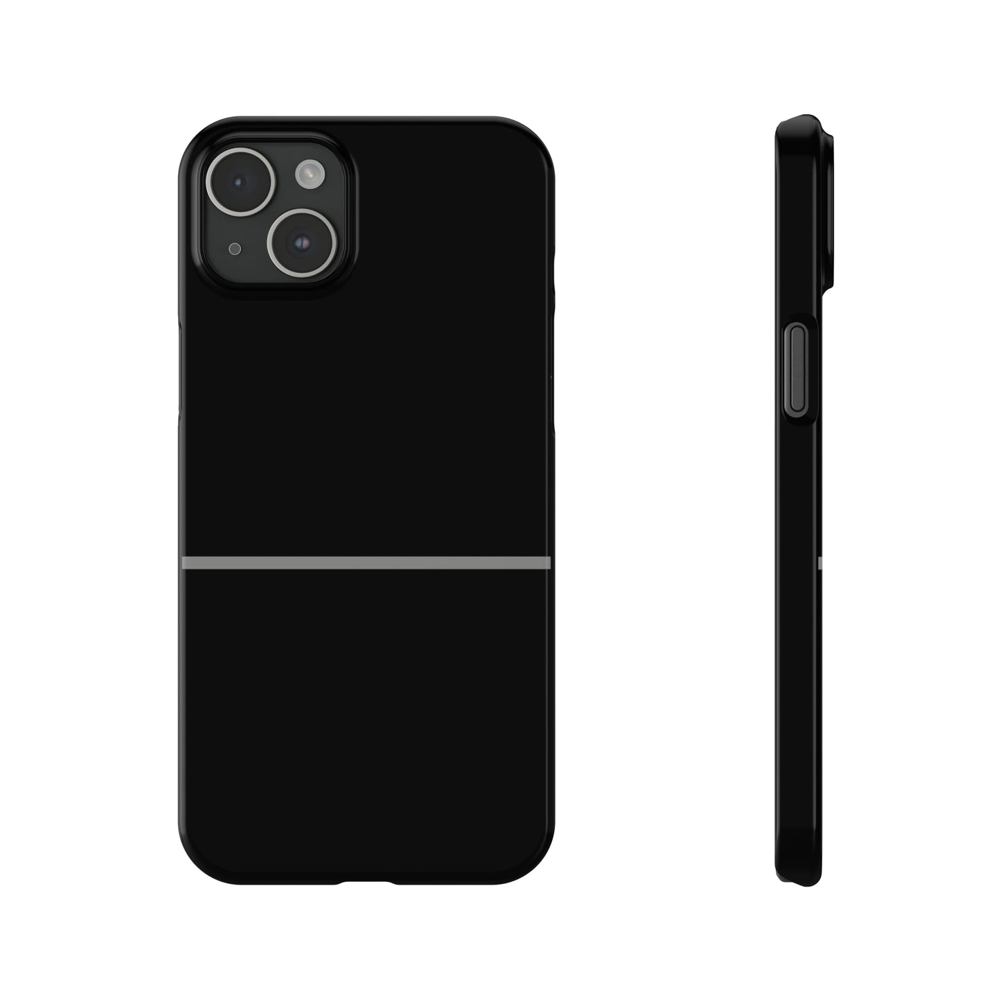 Thin Line Collection (Thin Silver Line) - iPhone Cases