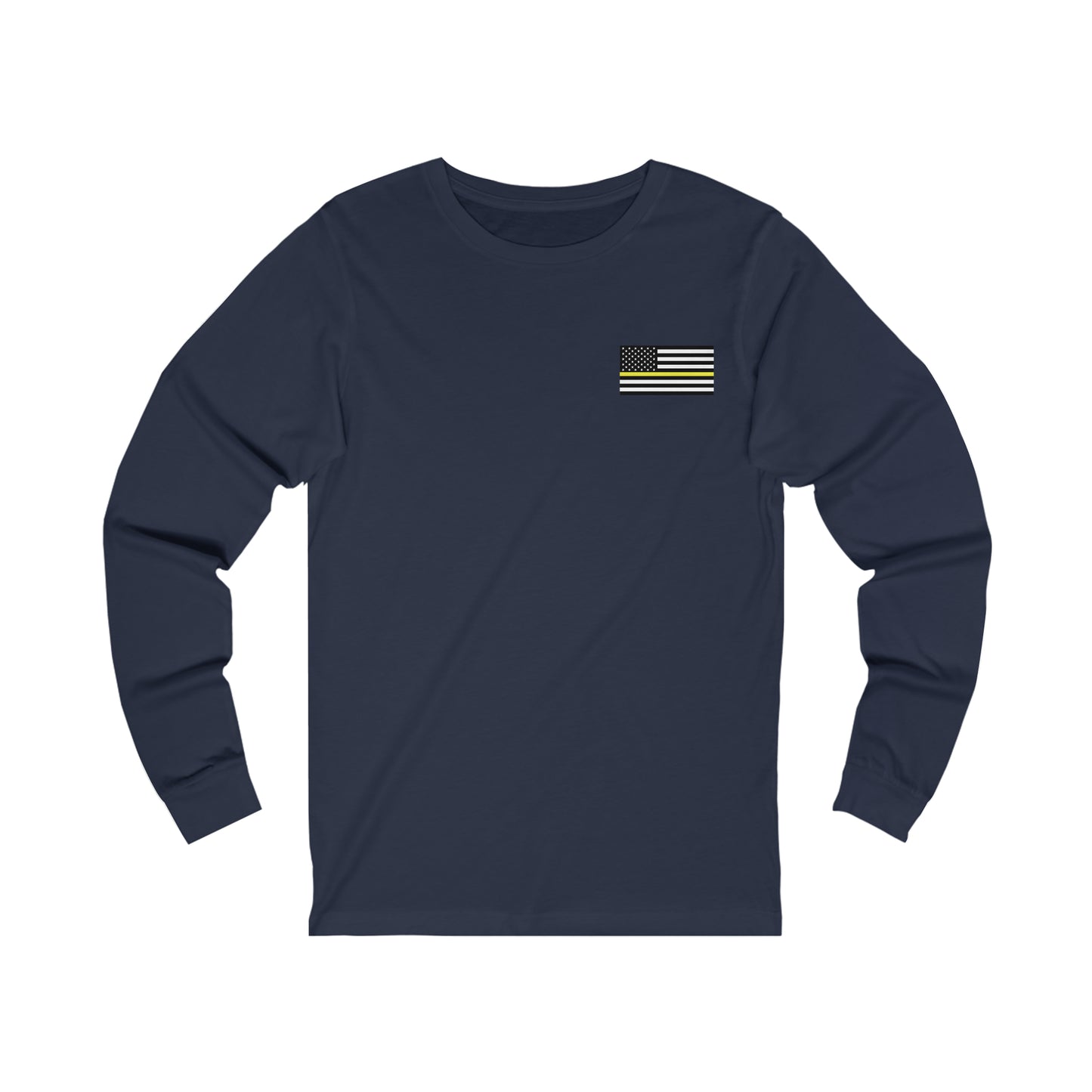 Freedom Collection (Thin Yellow Line) - Unisex Jersey Long Sleeve Tee