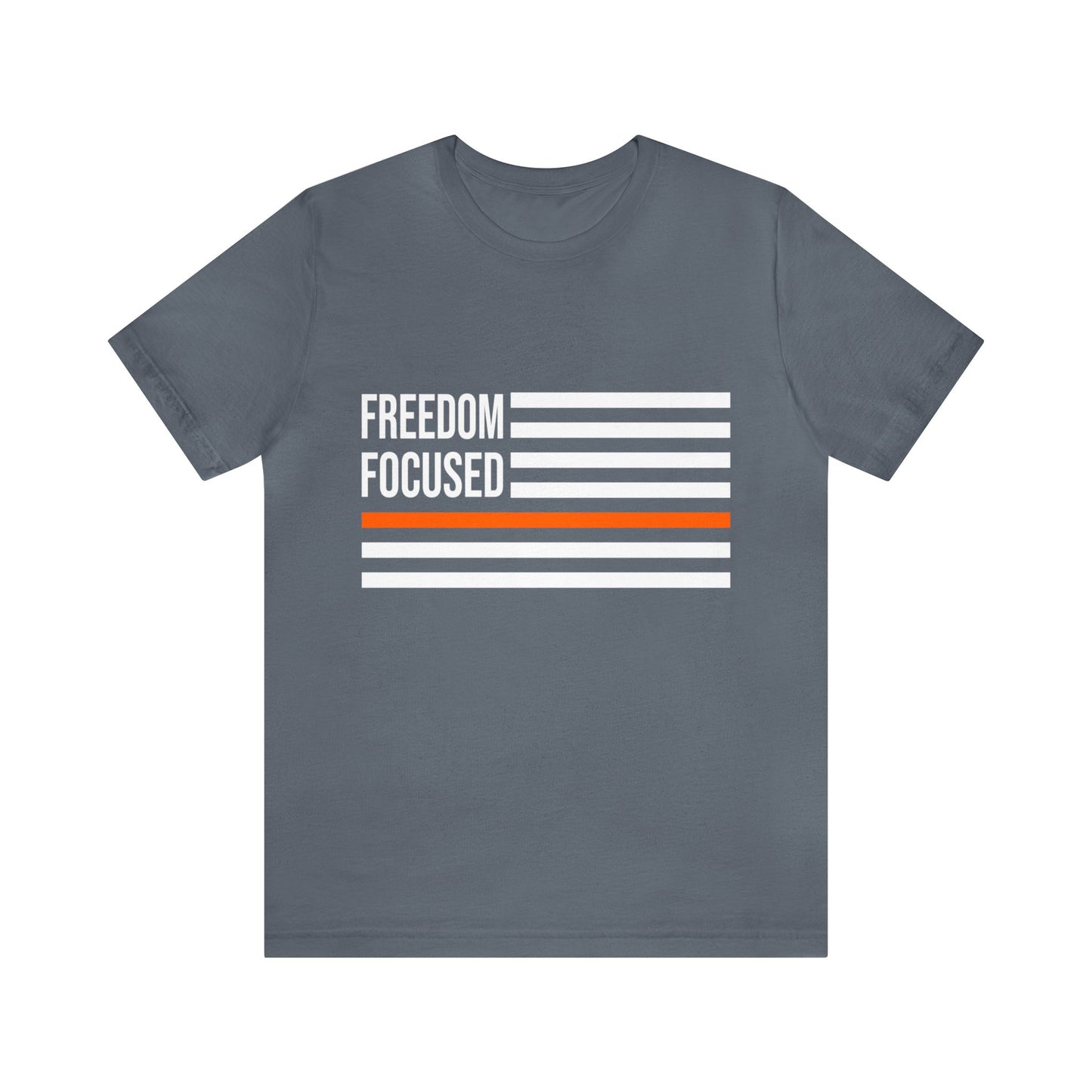 Freedom Collection (Thin Orange Line) - Unisex Fuser T-shirt
