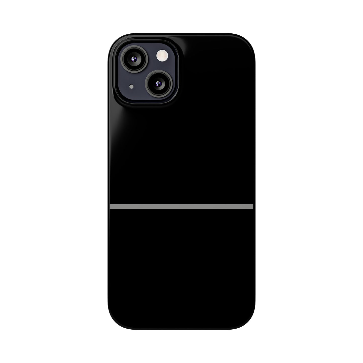 Thin Line Collection (Thin Silver Line) - iPhone Cases
