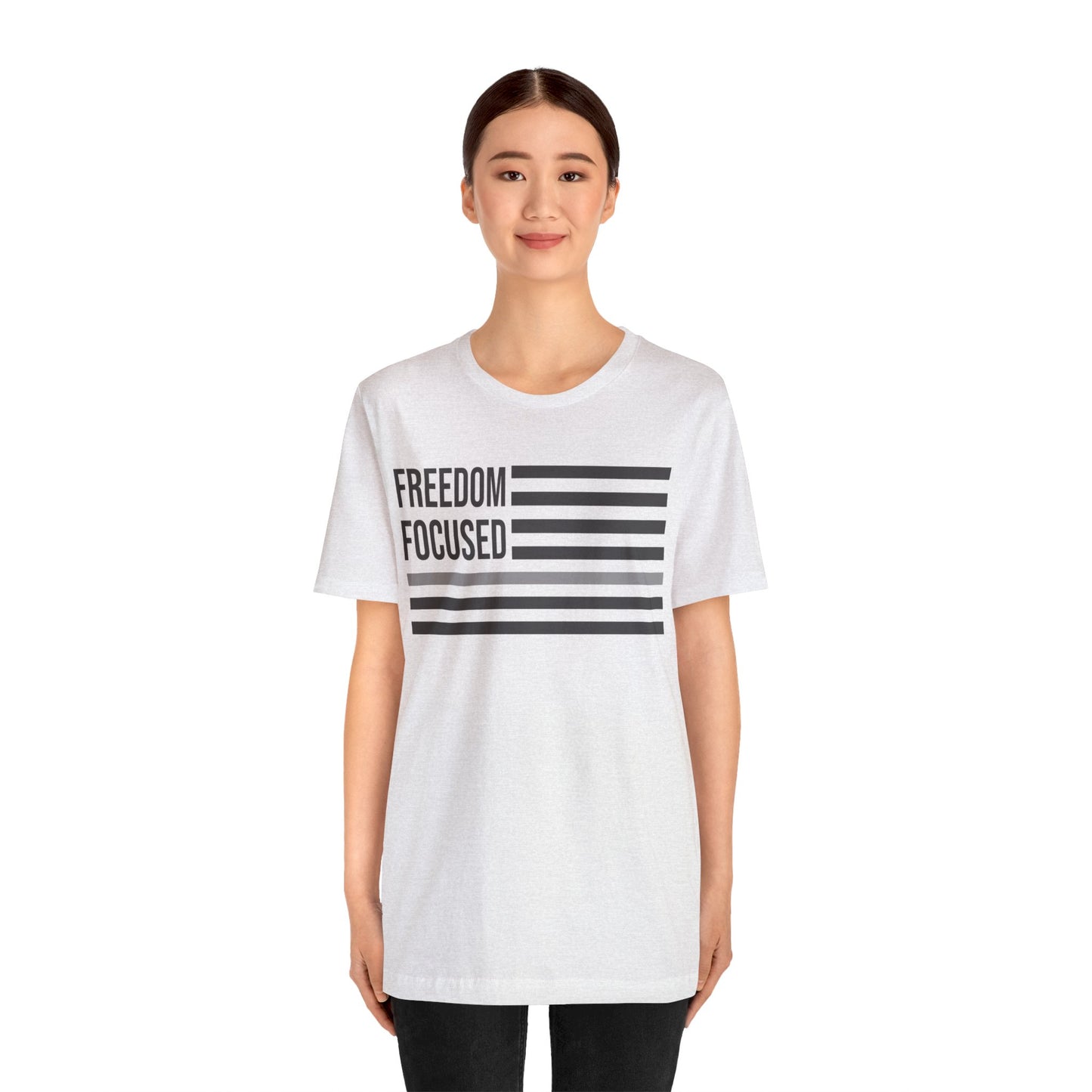 Freedom Collection (Thin Silver Line) - Unisex Jersey Short Sleeve