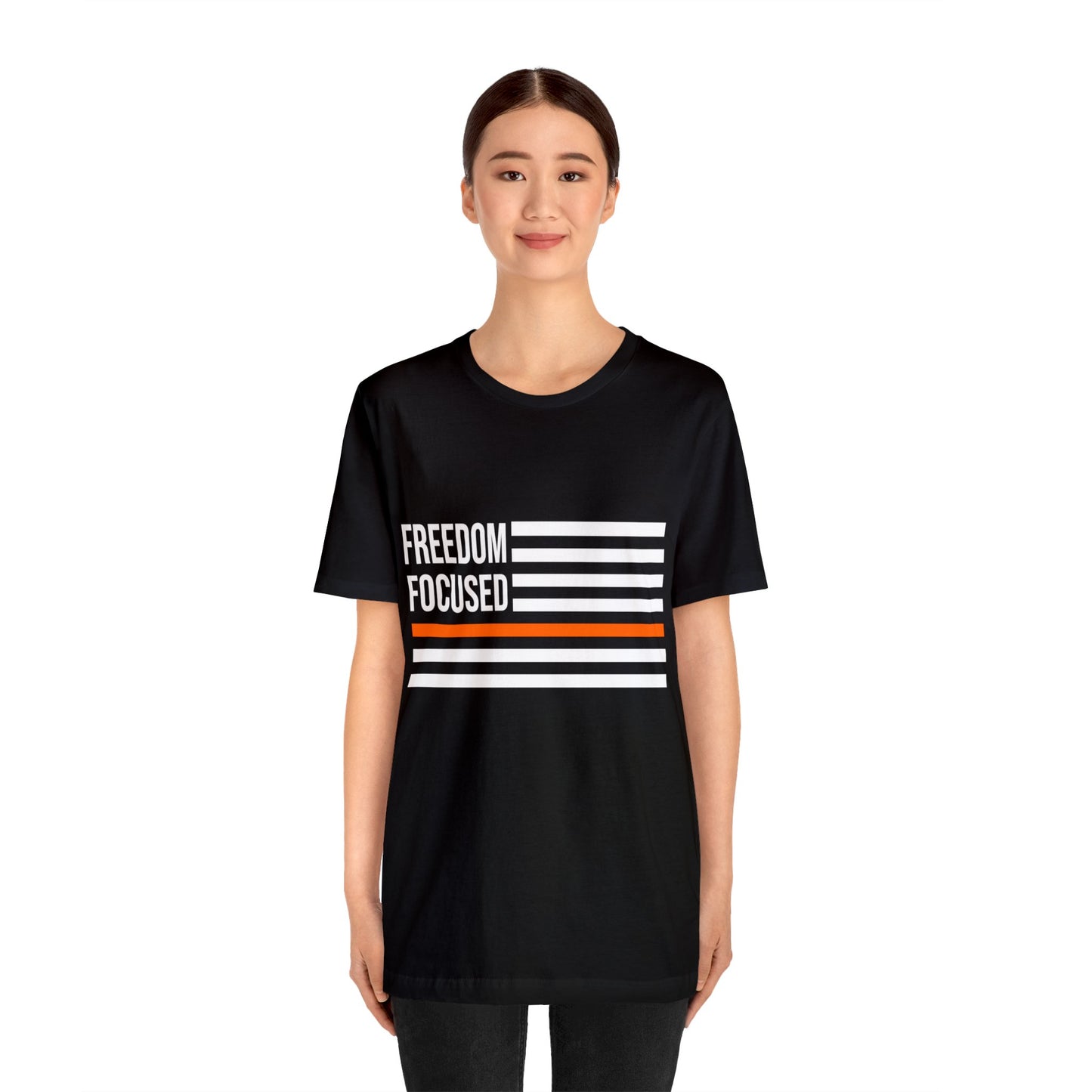 Freedom Collection (Thin Orange Line) - Unisex Fuser T-shirt