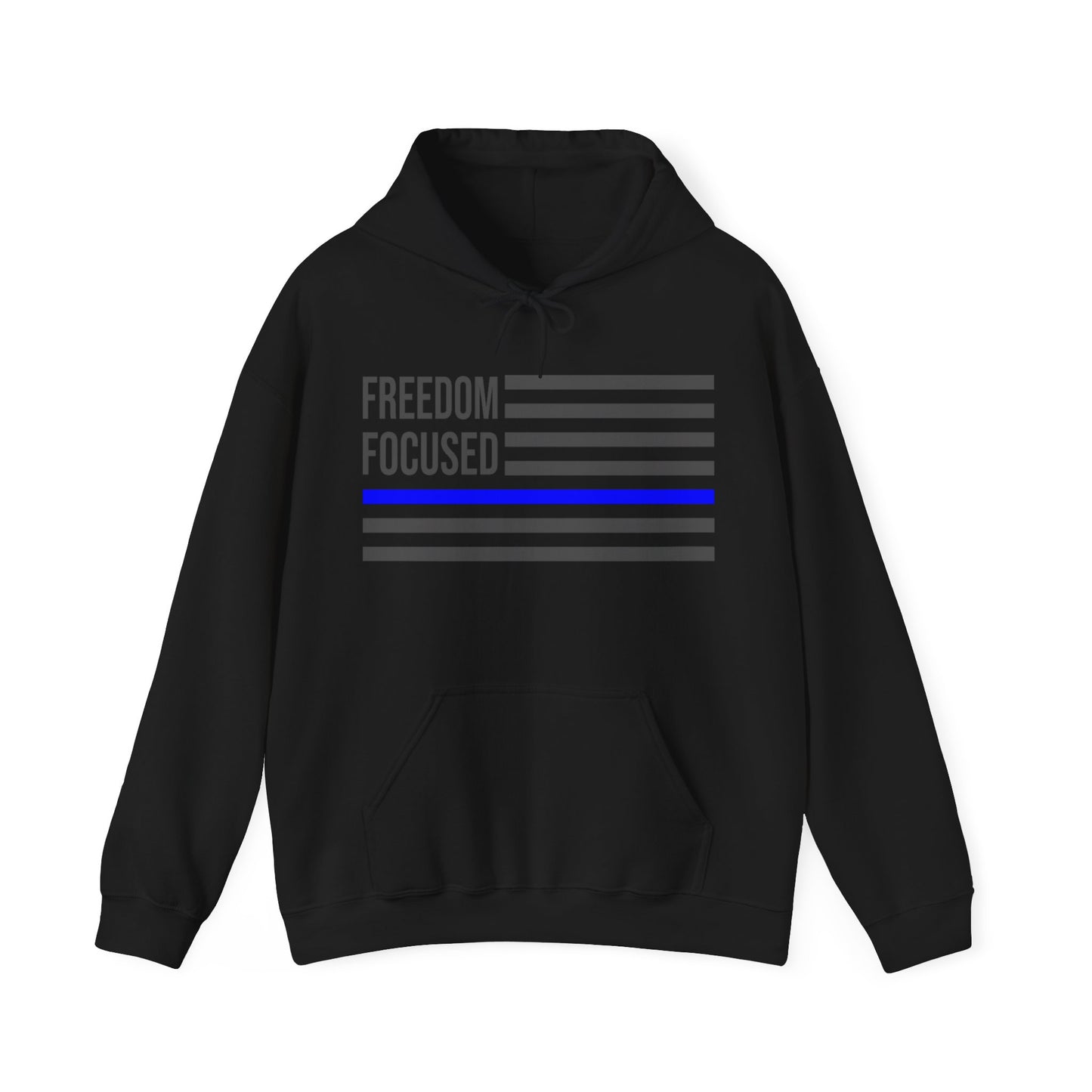 Freedom Collection (Thin Blue Line) - Unisex Heavy Blend™ Hooded Sweatshirt