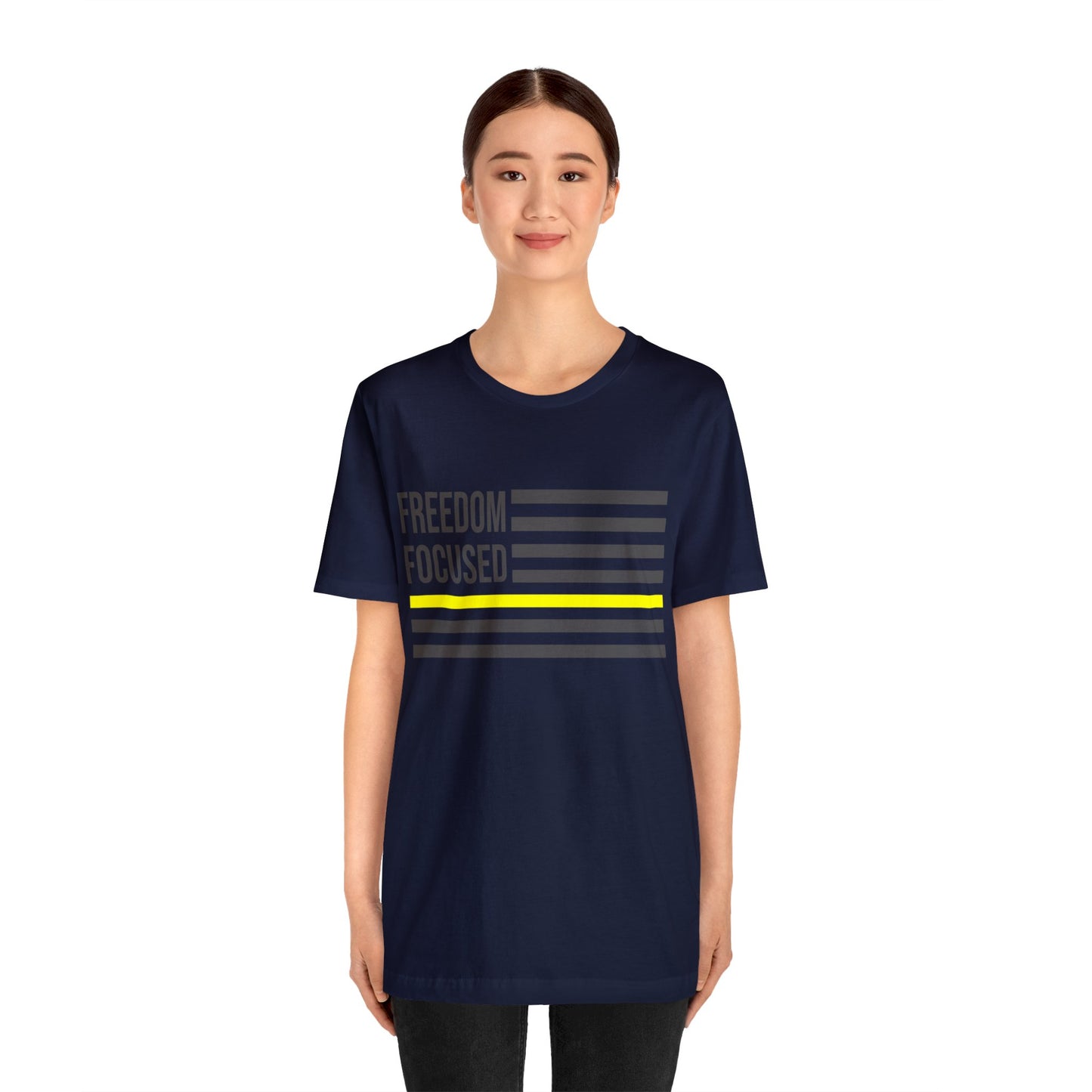 Freedom Collection (Thin Yellow Line) - Unisex Jersey Short Sleeve