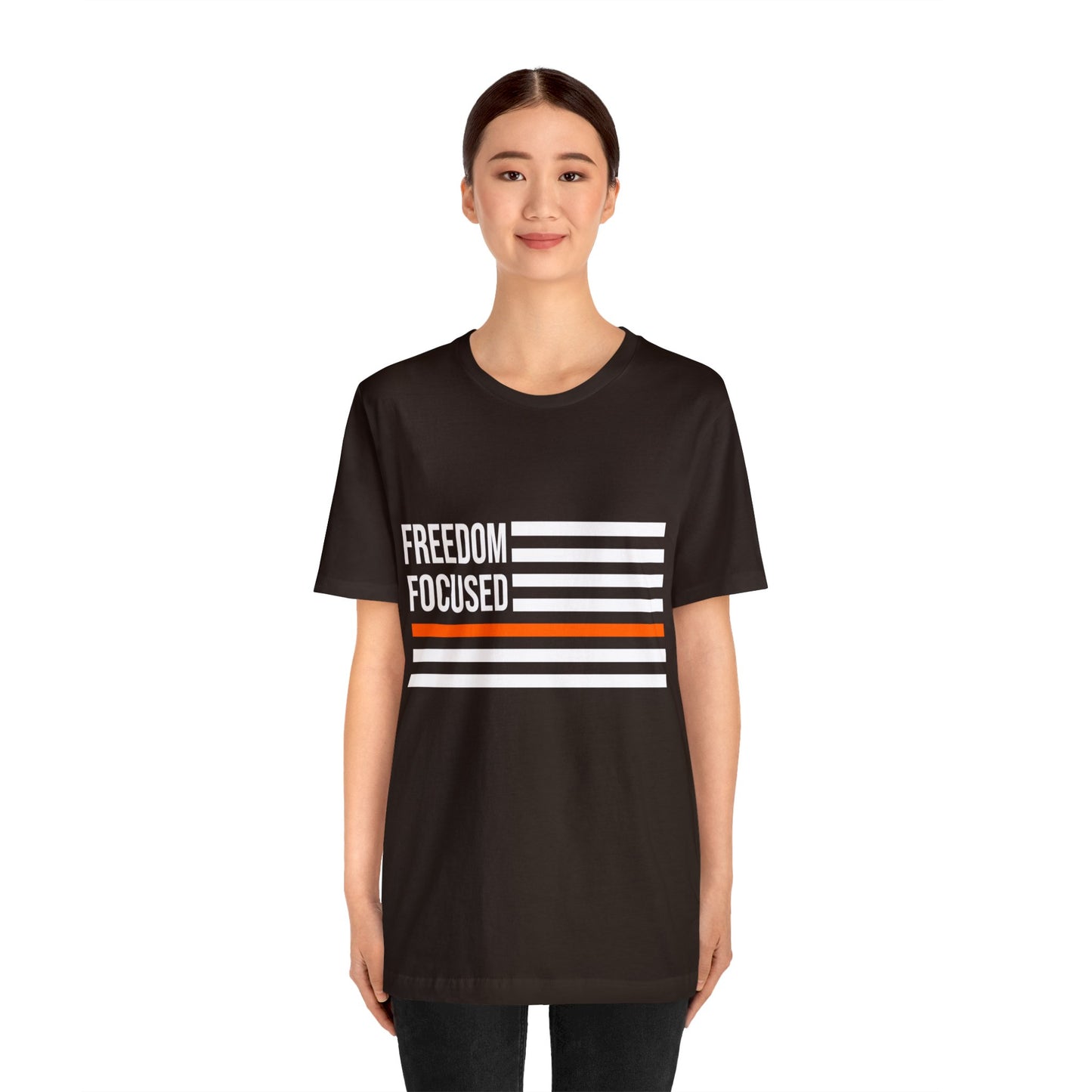 Freedom Collection (Thin Orange Line) - Unisex Fuser T-shirt