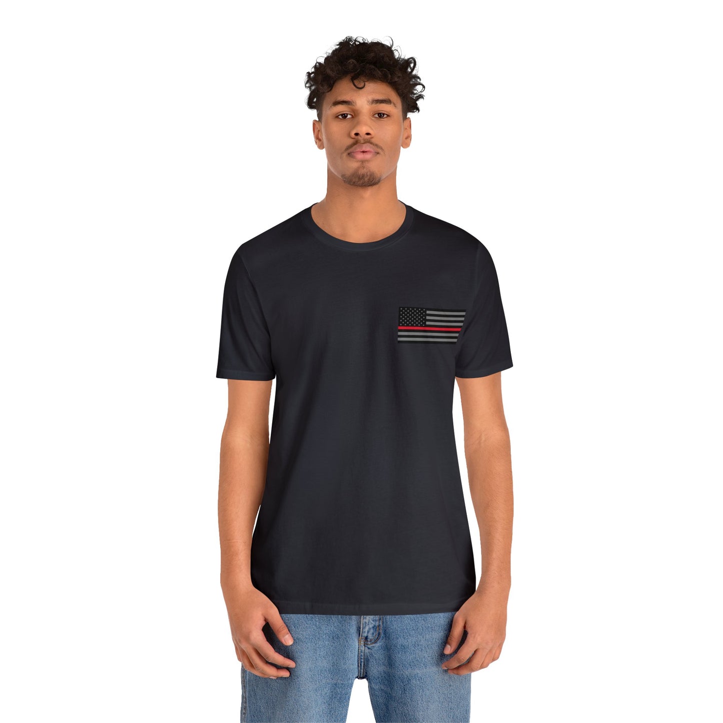 Never Forget Collection (Thin Red Line) - Unisex Fuser T-shirt