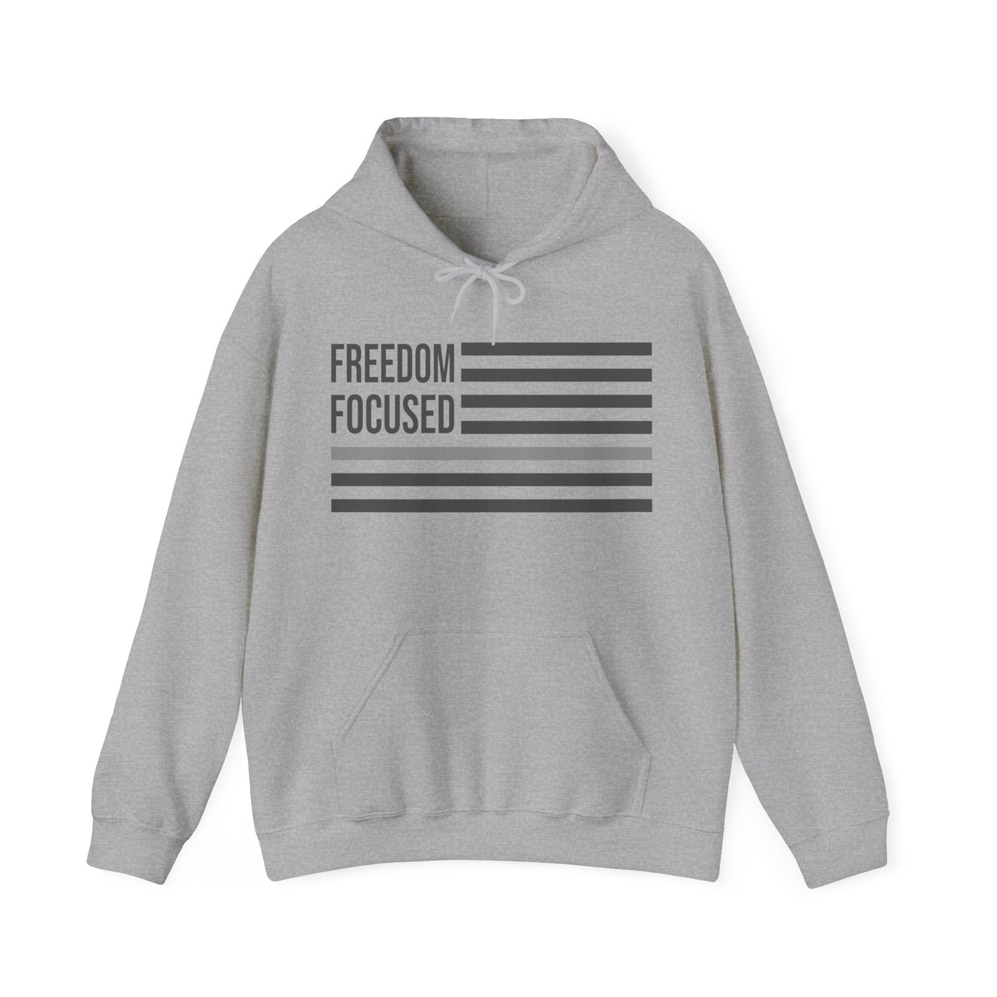 Freedom Collection (Thin Silver Line) - Unisex Heavy Blend™ Hooded Sweatshirt