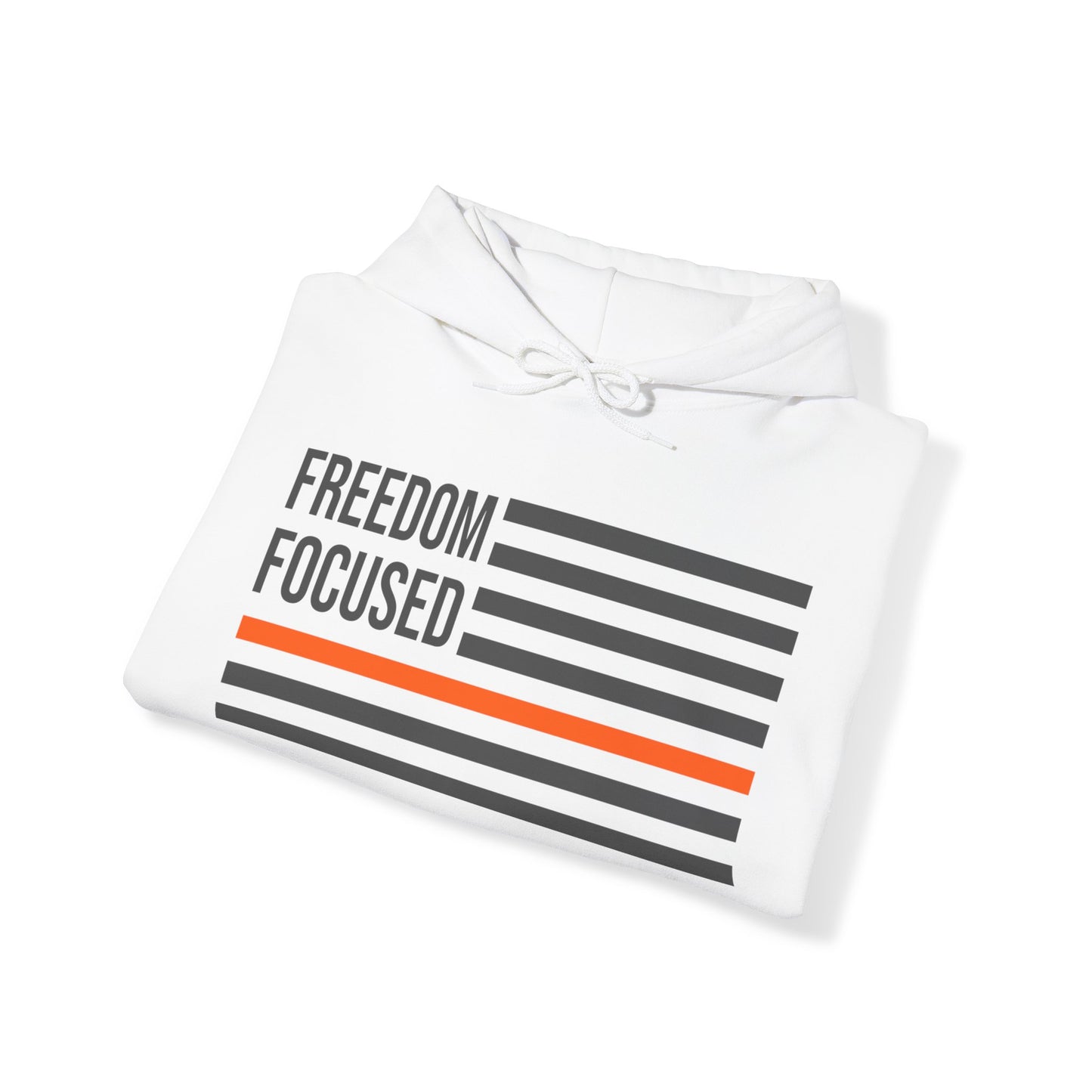 Freedom Collection (Thin Orange Line) - Unisex Heavy Blend™ Hooded Sweatshirt