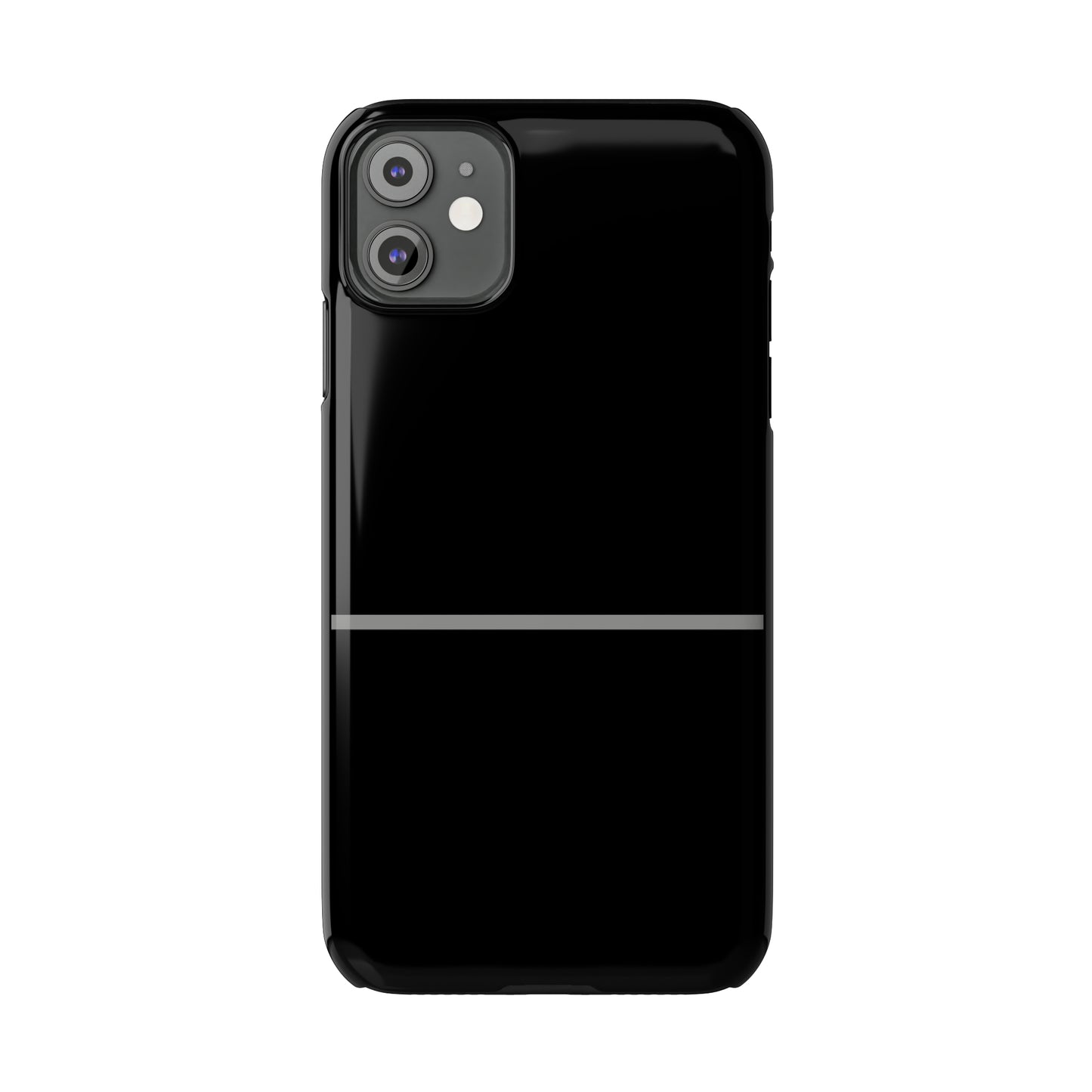 Thin Line Collection (Thin Silver Line) - iPhone Cases