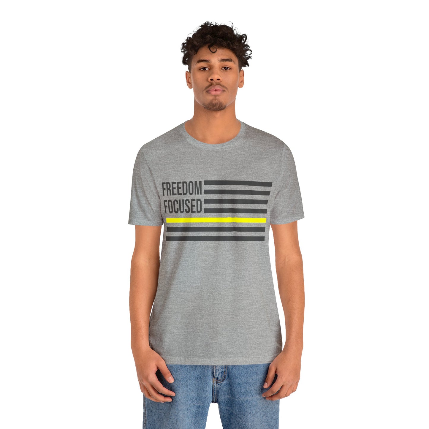 Freedom Collection (Thin Yellow Line) - Unisex Jersey Short Sleeve