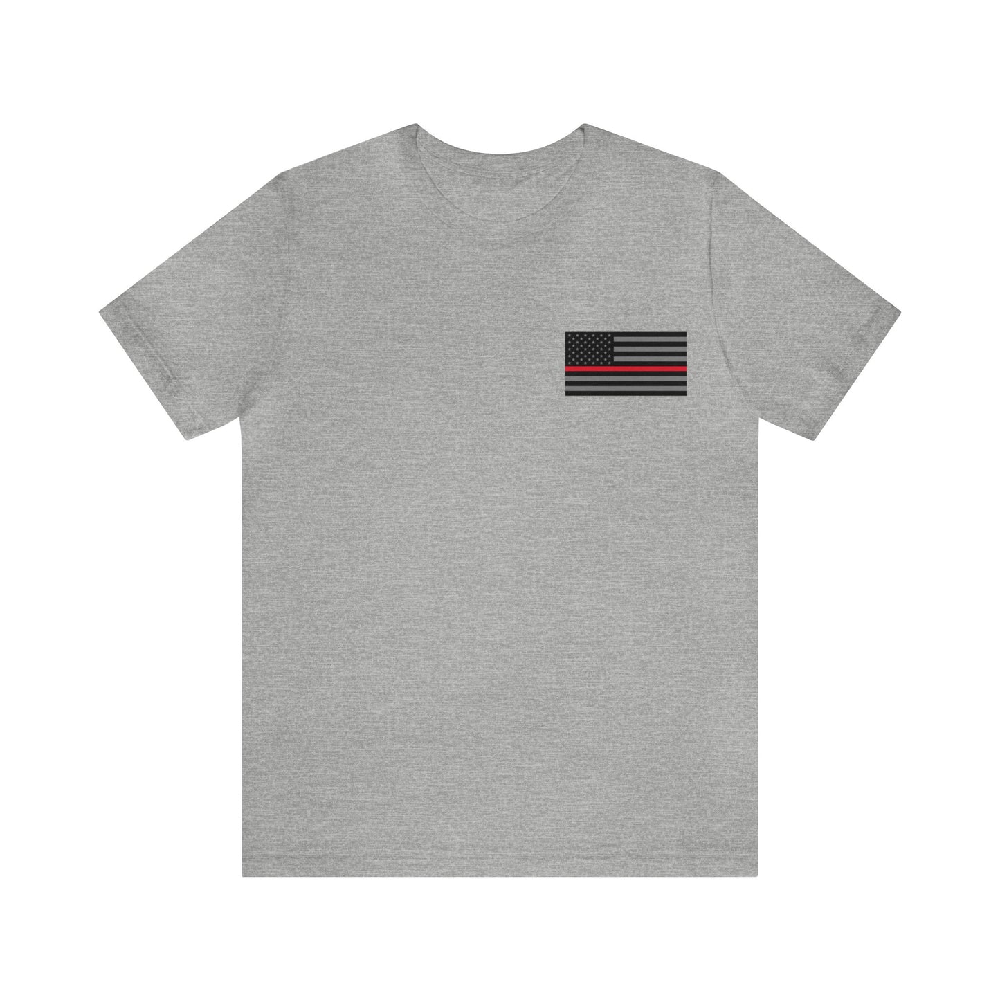 Never Forget Collection (Thin Red Line) - Unisex Fuser T-shirt