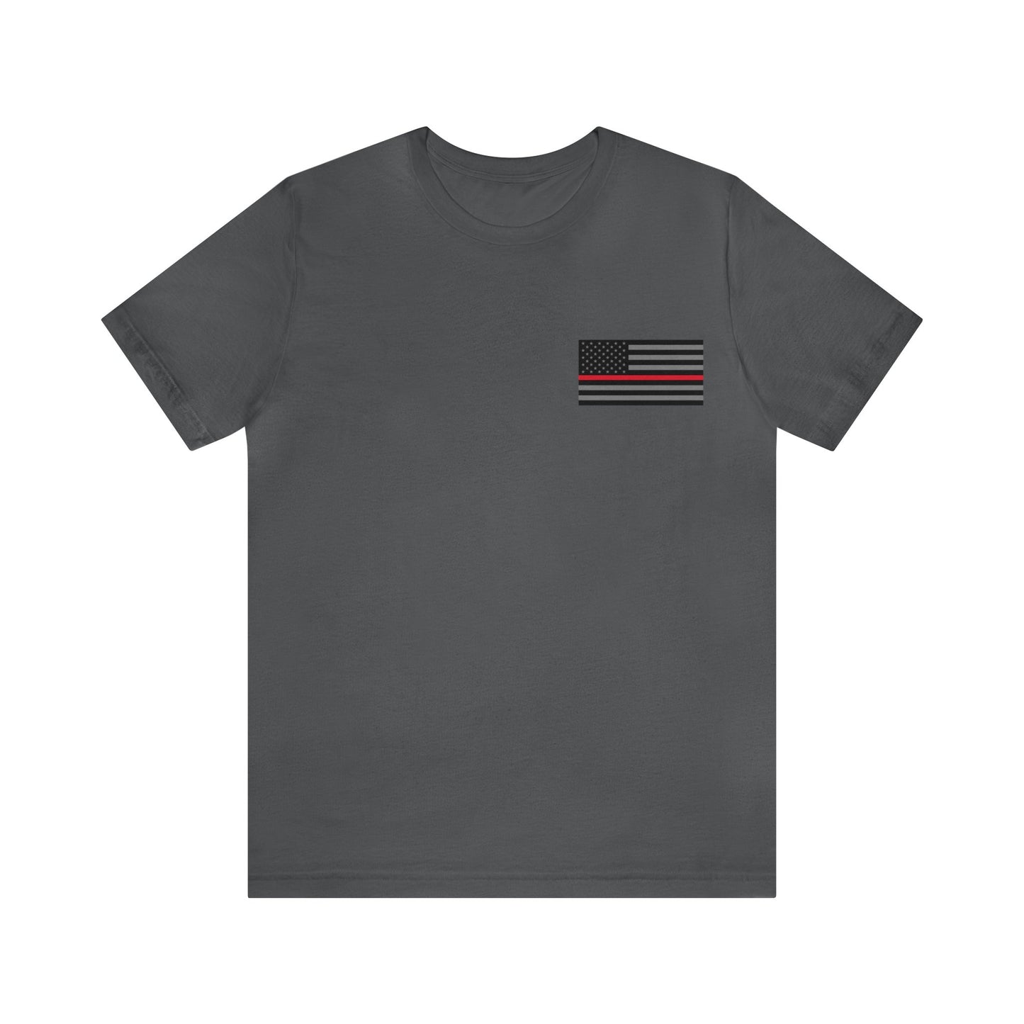 Never Forget Collection (Thin Red Line) - Unisex Fuser T-shirt