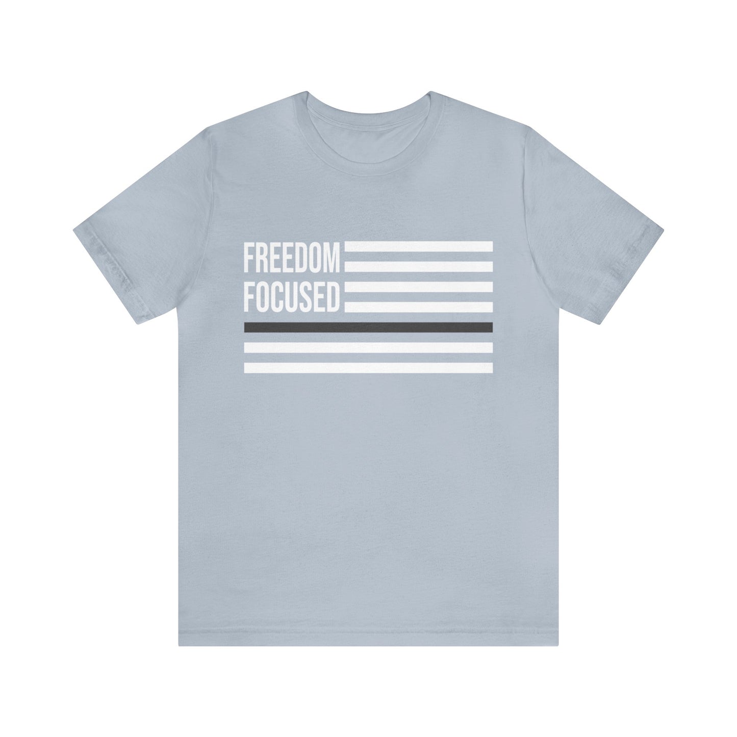 Freedom Collection (Thin Silver Line) - Unisex Fuser T-shirt