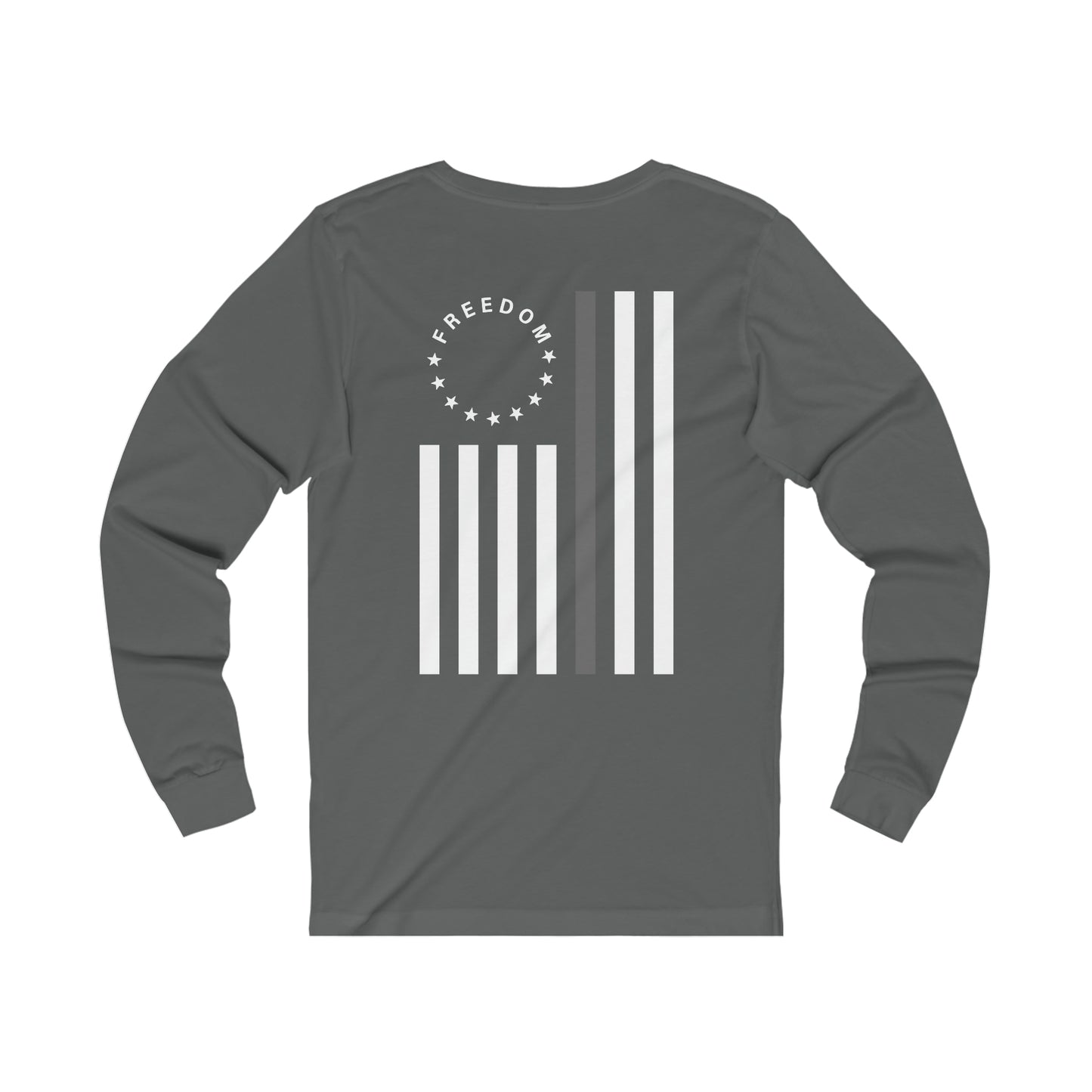 Freedom Collection (Thin Silver Line) - Unisex Jersey Long Sleeve Tee