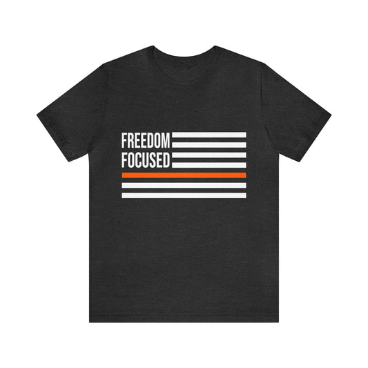 Freedom Collection (Thin Orange Line) - Unisex Fuser T-shirt