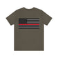 Never Forget Collection (Thin Red Line) - Unisex Fuser T-shirt