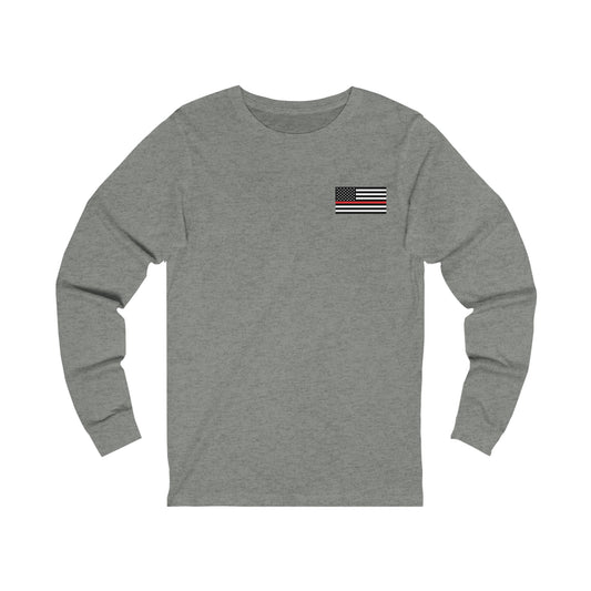 Freedom Collection (Thin Red Line) - Unisex Jersey Long Sleeve Tee