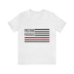 Freedom Collection (Thin Red Line) - Unisex Jersey Short Sleeve
