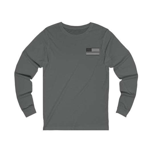 Freedom Collection (Thin Silver Line) - Unisex Jersey Long Sleeve Tee