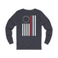 Freedom Collection (Thin Red Line) - Unisex Jersey Long Sleeve Tee