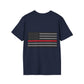 Never Forget Collection (Thin Red Line) - Unisex Softstyle T-Shirt