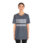 Freedom Collection (Thin Silver Line) - Unisex Fuser T-shirt