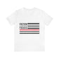 Freedom Collection (Thin Red Line) - Unisex Jersey Short Sleeve