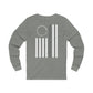 Freedom Collection (Thin Silver Line) - Unisex Jersey Long Sleeve Tee