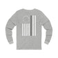 Freedom Collection (Thin Silver Line) - Unisex Jersey Long Sleeve Tee