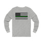 Standard Collection (Thin Green Line) - Unisex Jersey Long Sleeve Tee