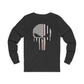 American Punisher Collection (Thin Red Line) - Unisex Jersey Long Sleeve Tee