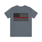 Never Forget Collection (Thin Red Line) - Unisex Fuser T-shirt