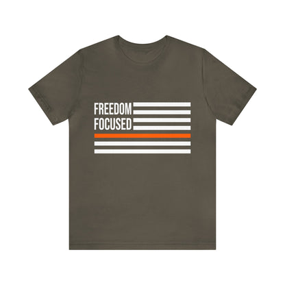 Freedom Collection (Thin Orange Line) - Unisex Fuser T-shirt
