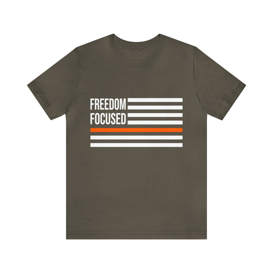 Freedom Collection (Thin Orange Line) - Unisex Fuser T-shirt