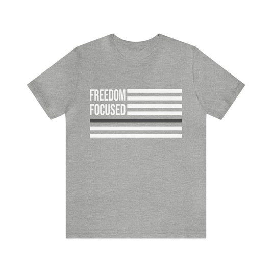 Freedom Collection (Thin Silver Line) - Unisex Fuser T-shirt