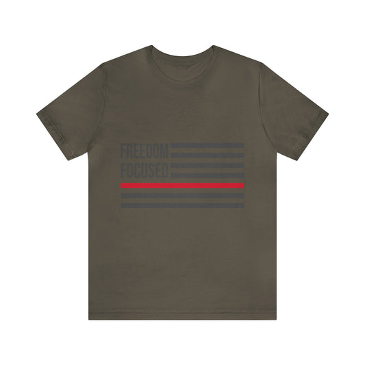Freedom Collection (Thin Red Line) - Unisex Jersey Short Sleeve