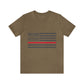 Freedom Collection (Thin Red Line) - Unisex Jersey Short Sleeve