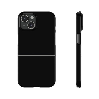 Thin Line Collection (Thin Silver Line) - iPhone Cases