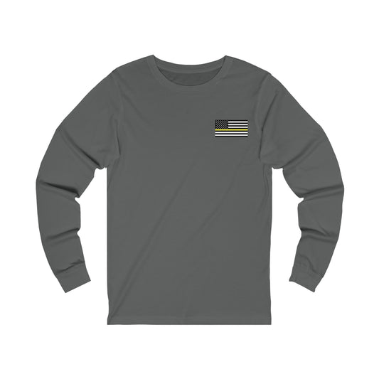 Freedom Collection (Thin Yellow Line) - Unisex Jersey Long Sleeve Tee
