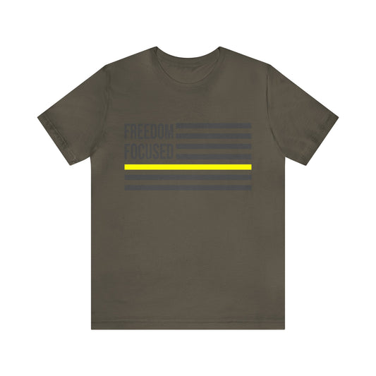 Freedom Collection (Thin Yellow Line) - Unisex Jersey Short Sleeve