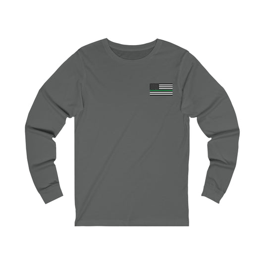 Freedom Collection (Thin Green Line) - Unisex Jersey Long Sleeve Tee
