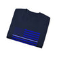 Ultra Cotton Tee - Thin Blue & White Line