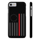 Freedom Collection (Thin Red Line) - iPhone Cases