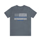 Men's Fitted V-Neck Short Sleeve Tee - Thin Blue Line (Duty)
