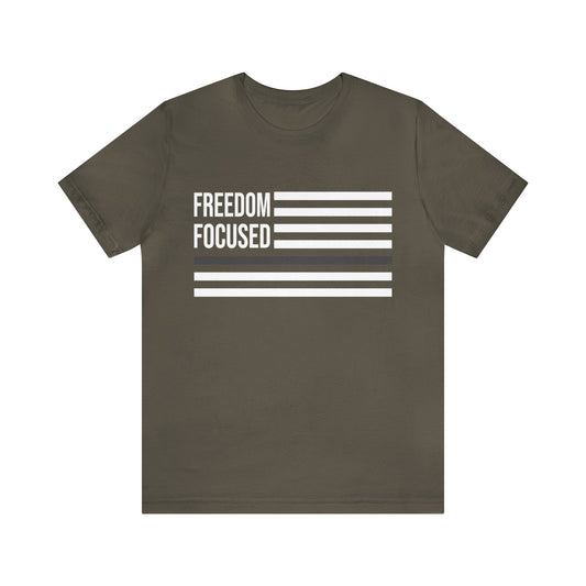 Freedom Collection (Thin Silver Line) - Unisex Fuser T-shirt