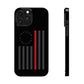Freedom Collection (Thin Red Line) - iPhone Cases